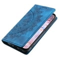thumbnail image 4 of SaniMore for Motorola Moto G Stylus 5G 2023 Case, PU Leather Embosed Mandala Flower Wallet Protective Phone Cover Card Slots Pocket Purse Women Men Kickstand Vintage Shockproof Anti-fall Shell, Blue, 4 of 8