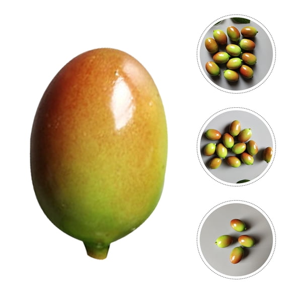 BESTYASH Fake Olives Photography Props Multi Color Foam 50Pcs Realistic For Living Room Fall Decor