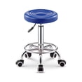 thumbnail image 1 of Silla de bar taburete redondo ajustable con ruedas ilios innova  Azul, 1 of 9