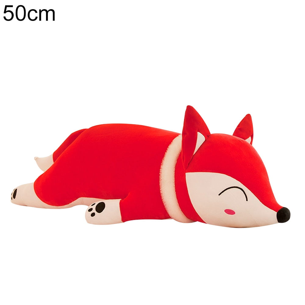 Cuteam Fox Plush Toy,35/50/60cm Cute Simulation Fox Soft Stuffed Plush