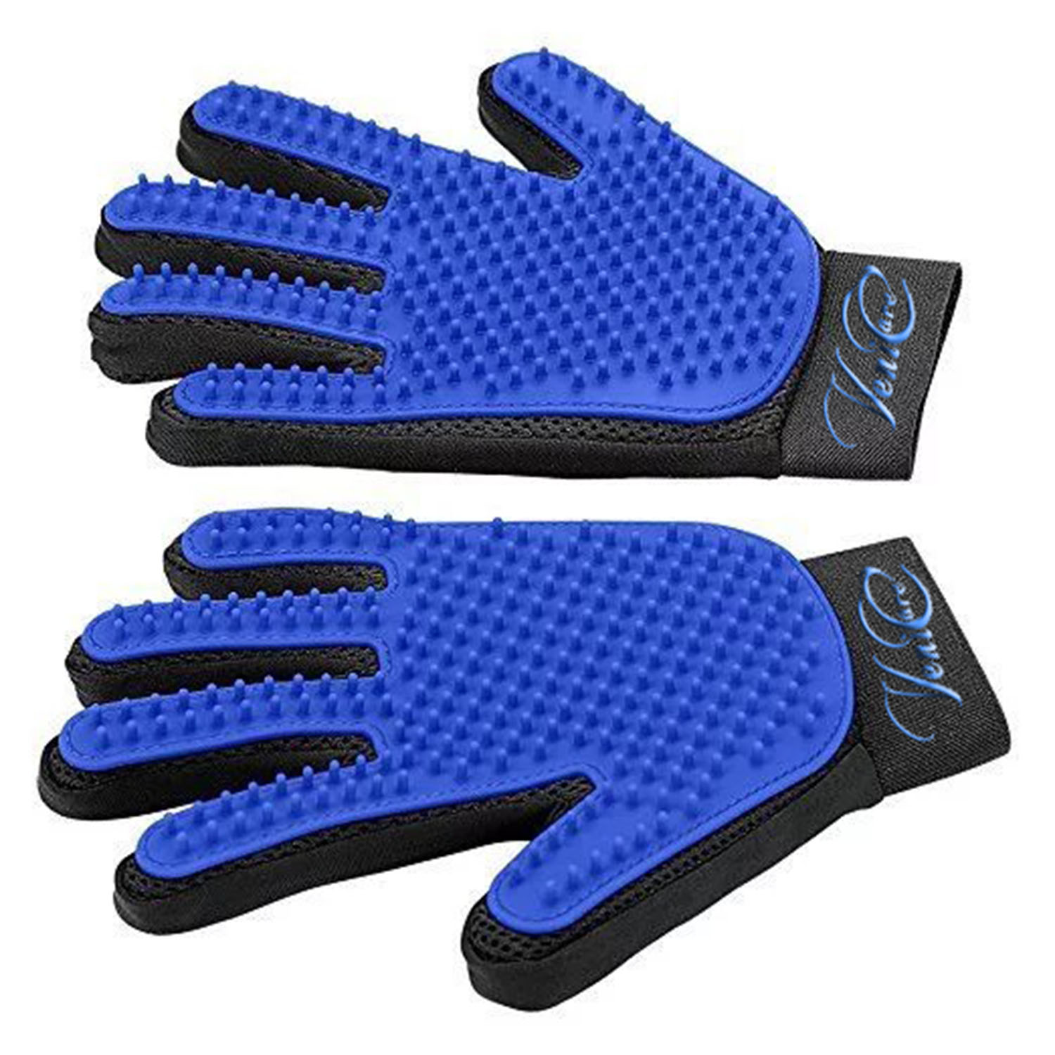 VeniCare Pet Grooming Gloves Blue, 1 Pair photo 2