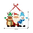 thumbnail image 6 of Opvise Christmas Door Hanging Festive Party Decor Eco-friendly Eye-catching Xmas Door Hanging for Merry Atmosphere for Christmas A, 6 of 7