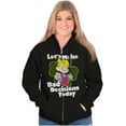 thumbnail image 4 of Dennis The Menace Make Bad Decisions Unisex Plus Size Zip Hoodie Brisco Brands 4X, 4 of 5