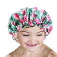 thumbnail image 3 of Jumpingount Gorro de dormir de noche para niños, gorros de satén de doble cara, gorro de noche para el cuidado del cabello, accesorio para la cabeza, Sombreros Rosado Jumpingount AP008895-04, 3 of 6