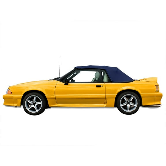 Sierra Auto Tops Convertible Top Replacement for Ford Mustang 1991-1993, Pinpoint Vinyl, Cadet Blue