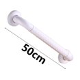 thumbnail image 4 of Barra de apoyo para ducha Colcomx Antideslizante Montado en la pared Acero inoxidable Asa auxiliar Baño Longitud blanca 50cm, 4 of 8