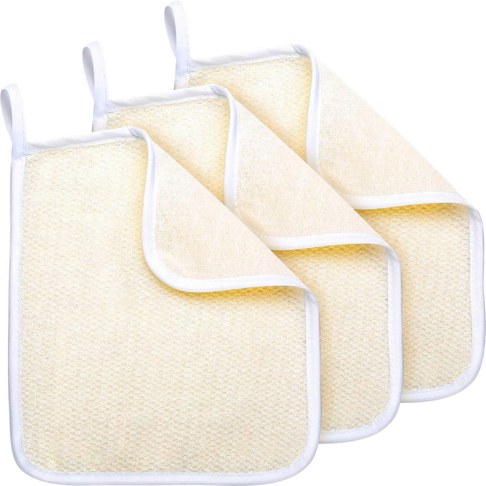 Exfoliating Face and Body Wash Cloths Towel Soft Weave Bath Cloth