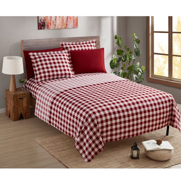 1800 Count Deep Pocket Printed Bed Sheets Egyptian Comfort 4 Piece Bed