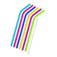thumbnail image 2 of Yuarrent 1 Juego de pajitas de silicona reutilizables sin olor a impurezas tubos de succión Colorfast fácil de limpiar con cepillo de limpieza para Cocina y Comedor No.1 Yuarrent HA041346-01, 2 of 6