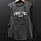 thumbnail image 2 of Hombres Casual Moda Impresión Suéter sin Mangas Cuello Redondo Deportes Tanque Blusa, 2 of 3