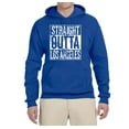 thumbnail image 2 of Straight Outta LA Los Angeles Fan | Fantasy Baseball Fans | Mens Sports Hooded Sweatshirt Graphic Hoodie, Royal, X-Large, 2 of 4