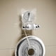 thumbnail image 4 of Soporte para ducha 2024 con ventosa - Soporte duradero de ABS transparente sin taladro para la cabeza de ducha | Ángulo flexible, estante desmontable, ganchos galvanizados | Encaja en un 99% de, 4 of 5