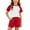 Red 2, variant on FAIWAD Boys Girls 2 Piece Summer Outfits Short Sleeve Pullover Tops and Shorts Kids Clothing Set Sweatsuit