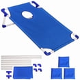 thumbnail image 5 of Portable Cornhole Board Set with 6 Bean Bags Corn Hole Toss Game Cornhole Games for Indoor and Outdoor Parties, Ideal for Teen, Adults, Camping Travel, Parties, Beach, Yard (Blue), 5 of 9