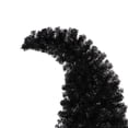 thumbnail image 2 of 6FT Artificial Christmas Tree with LED Light, Pre-Lit Curved Shape Artificial Whimsical Xmas Tree with 900 Tips, Black Christmas Tree, 2 of 4