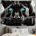 thumbnail image 2 of Autua Black Panther Blue Eyes Tapestry Wall Hanging Unique Style Home Wall Decor Art for Living Room Bedroom Apartment Farmhouse Dorm 40x60inch, 2 of 6