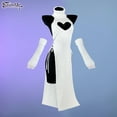 thumbnail image 3 of KORURACLUB Long Dress Cheongsam Costume premium sweater cosplay lingerie High Slit Long Dress, 3 of 5