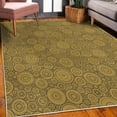 thumbnail image 3 of Geometric Decorative Rug, Different Sized Circles and Rounds Simple Style Graphic Print Shabby Home, Quality Carpet for Bedroom Dorm and Living Room, 6 Sizes, Dark Khaki, by Ambesonne, 3 of 4