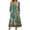 Armygreen-Floral, variant on Fall Dresses for Women Smocked 3/4 Sleeve Dress Floral Midi Casual Dresses with Pockets