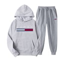 thumbnail image 3 of Conjunto deportivo de 2 piezas para hombre, sudadera con capucha y pantalón con cordón, ropa deportiva con capucha para hombre, ropa deportiva de otoño para hombre y mujer, 3 of 5