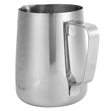 

Milk Pitcher Heat-resistant Ergonomic Handle Frothing Cup For Home Office 600ml