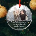 thumbnail image 3 of Our 2nd Christmas Together Glass Ornament 2025, Photo/Date/Name Mr & Mr Together Christmas Ornament Gift for Wedding Dating Anniversary, Second Xmas Together Glass Ornaments, 3 of 6