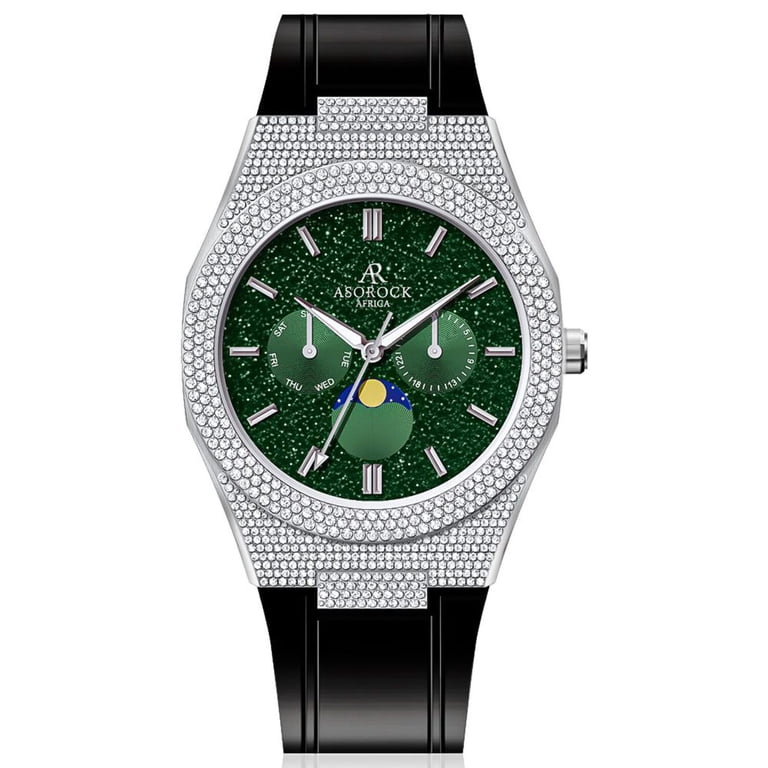 Asorock Watches | Iced transporter - small diamond bezel  display picture 3