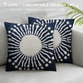thumbnail image 3 of PIKWEEK  Throw Pillow Covers Navy Blue Decorative Floor Pillows Cover  Cushion Cover Throw Pillow Case for Couch Dark Blue Sunflower  Pillow, 3 of 5