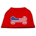 thumbnail image 1 of Bone Shaped American Flag Screen Print Shirts  Red Xl (16), 1 of 1