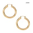 thumbnail image 4 of Guardurnaity Aros circulares de 6cm de diámetro para diario, pendientes llamativos lisos, colgante, joyería para mujer, accesorio de joyería de boda Ropa, zapatos y accesorios Miscelánea Oro/60mm Guardurnaity AP012018-02, 4 of 6