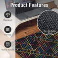 thumbnail image 2 of XMXT Non-Slip Gaming Mouse Pad, Line Decorative Print Mousepad Computer Keyboard Mats Desk Pads Office Decor Accessories, 15.8"x29.5", 2 of 8
