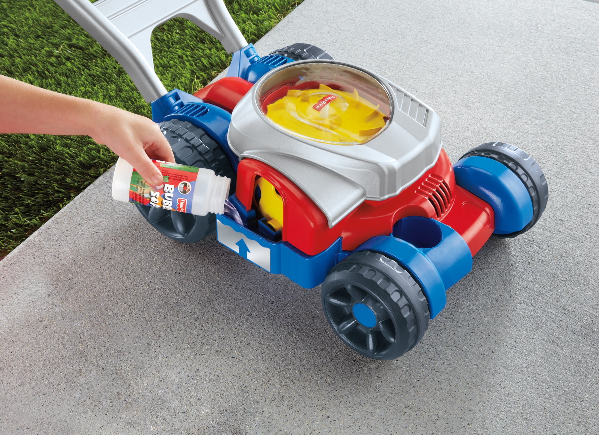 fisher price bubble lawn mower