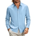 thumbnail image 2 of Men's Dress Shirts Long Sleeve Business Casual Button Down Shirts Regular Fit Formal Shirts, 2 of 5