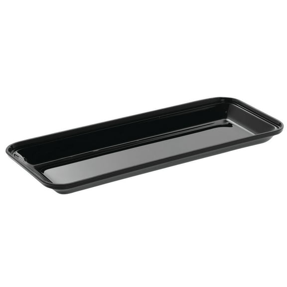 HUBERT® Food Pans Black Acrylic - 15" L x 6" W x 1" D