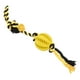 thumbnail image 2 of Juguete de dentición para perros, rompecabezas resistente a las mordeduras, golosinas de entrenamiento para perros, juguete de cuerda para masticar y jugar, amarillo, 2 of 14