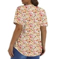 thumbnail image 5 of Fantaslook Blouses for Women Pleated Short Sleeve Tunic Tops Dressy Casual Summer Shirts, 5 of 10