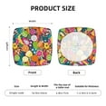 thumbnail image 6 of Square Chair Cushions Cover, Yuzu dragon fruit Elastic Office Chair Cover for Dining Chairs with Ties and Removable Cover, Desk Chair Seat Cushion Protectors set of 2, 6 of 7
