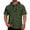 Army Green, variant on HAJWOH Men Leopard Printed Hooded Tank Top Muscle Short Sleeve Fishing Quick Dry Hoodies Summer Beach Soft Gym Shirts