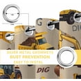 thumbnail image 6 of Construction Truck Blackout Curtains for Bedroom/Living Room, Thermal Insulated Kitchen Curtains, Cartoon Grips and Bulldozers Beige Grommet Darkening Window Treatment Drapes 42"x63"x2, 6 of 8