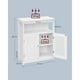 thumbnail image 3 of VASAGLE Armario del Baño, Mueble Baño, Armario de Cocina, Organizador con Compartimiento Abierto, Armario Almacenaje con 2 Puertas, 30 x 60 x 80 cm, Blanco, 3 of 5