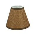 thumbnail image 7 of Aspen Creative 32117-6 Small Hardback Empire Shape Chandelier Clip-On Lamp Shade Set (6 Pack), Transitional Design in Dark Brown, 6" bottom width (3" x 6" x 5"), 7 of 7