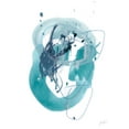 thumbnail image 2 of Vess, June Erica 12x14 White Modern Wood Framed Museum Art Print Titled - Aqua Orbit IV, 2 of 4