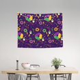 thumbnail image 2 of Hirioo Mardi Gras and Donuts Print Tapestry Lightweight Fabric for Bedroom Aesthetic Home Wall Dorm Décor Living Room Decor 29x37 Inch, 2 of 8
