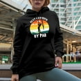 thumbnail image 2 of Best Grandpa by Par Pun Quote with a Swinging Golf Player, Golfing or Golfer Themed Merch Gift, Black Hooded Sweatshirt or Hoodie, Medium, 2 of 5