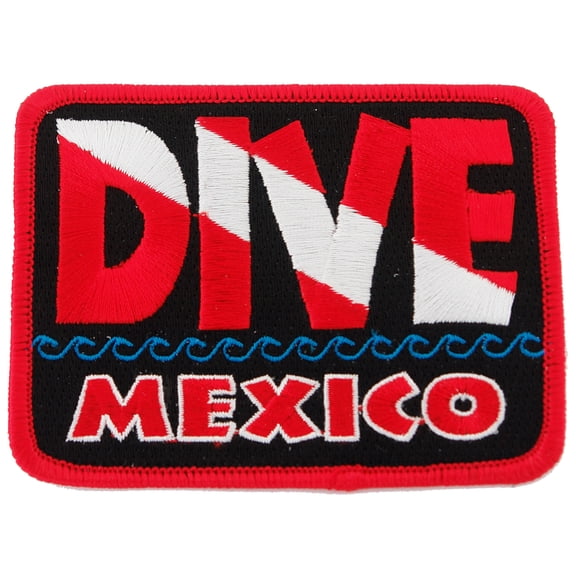 Dive Mexico Embroidered Iron-on Scuba Diving Patch