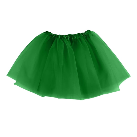 Girls Summer Tutu Skirt Layered Tulle Mesh Skirt Princess Ballet Dance Half Body Skirt for s Birthday Party Dress Up Play Outfit Green