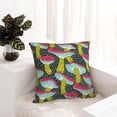 thumbnail image 6 of Pofeuu Green Mushroom Print Double-sided plush pillowcase Square Throw Pillow Covers Pillows Cover for Living Room Bedroom Sofa Couch Cushion Cover（No pillow core）-26"x26", 6 of 7