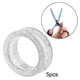 thumbnail image 2 of 5 piezas de anillos de silicona para dedos con forma de tijeras, insertos suaves para el pulgar y el cabello Blanco, 2 of 8