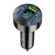 thumbnail image 1 of Cargador de coche USB C de 4 puertos, adaptador para encendedor de cigarrillos, QC3.0, PD 20 W, color negro, 1 of 6