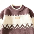 thumbnail image 4 of Guluxicc Kids Girls Turtleneck Cable Knit Sweater Long Sleeve Chunky Pullover Sweaters Fall Winter Loose Tops 3-8 Years, 4 of 6